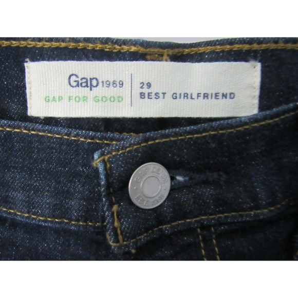 Gap For Good 1969 Women Jeans Size 29 Best Girlfriend Midrise Sandblasted Denim - Picture 3 of 4